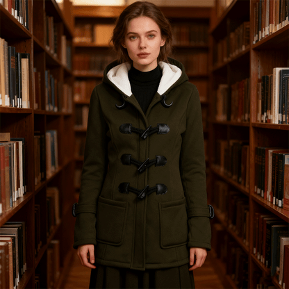 🔥Ostatni dzień 50% zniżki - Ciepłe damskie kurtki z kapturem, długość midi