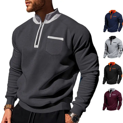 ✨🔥Hanorac sport nou pentru bărbați, termic, cu căptușeală din fleece