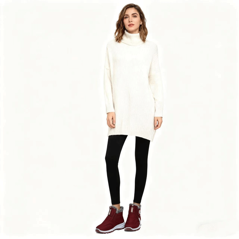 😀🎉🔥Υλική εντός από βελούzeni - Σχεδιασμός με παχιάριστο ύφασμα πατού🔥Χειμερινές γυναικετικές μποτάκια από καμπούρια, ανθεκτικές στο νερό και ζεστές