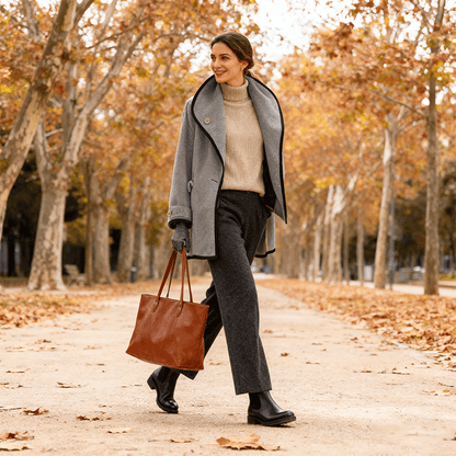 🥰【S-5XL】Nuevo abrigo de peluche multicolor de otoño-invierno, con gorro, cuello amplio y cuello Peter Pan