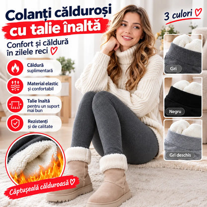 🌈🔥【M–3XL】Colanți noi pentru toamnă și iarnă, cu căptușeală groasă din fleece – rezistenți la vânt și călduroși
