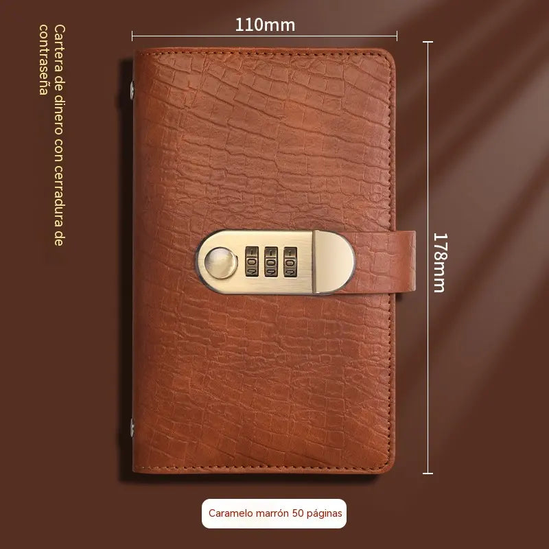 📓💼🔐 Organizator de portofel cu încuietoare cu cod reglabil – depozitare sigură pentru cecuri, numerar, carduri bancare și toate documentele. Practic, elegant și cu capacitate mare! ✨