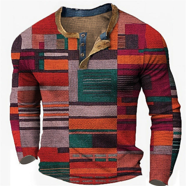 🏆【S–5XL】Noutate pentru toamnă și iarnă – un top elegant pentru bărbați, cu design în contrast și croială confortabilă pentru mărimi mari.