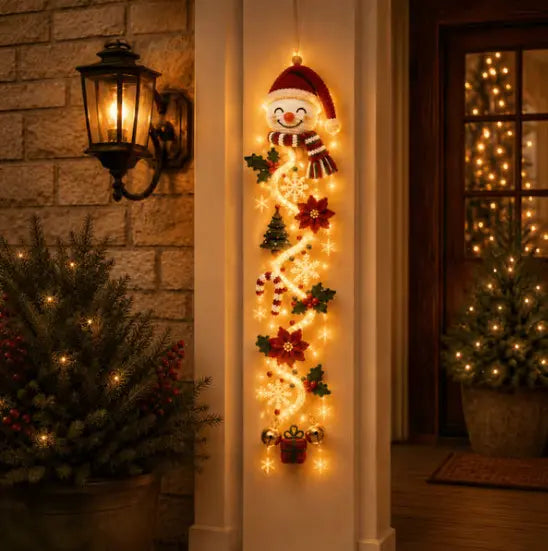 🎄🎃 Ultima zi! 🎅 Profită de o reducere de 49% la decorațiunile luminoase de Crăciun pentru ușă!