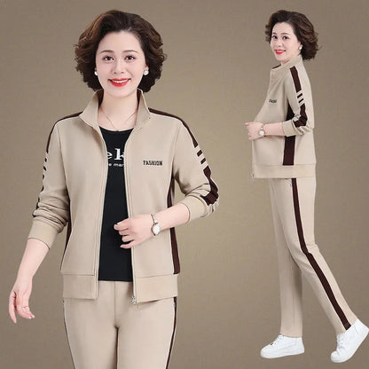 🔥【Купи един, вземи друг безплатно】🔥【Размери M-5XL】【Жакет + Панталони】😍Нова есенна голяма размер спортнакаузал суитка