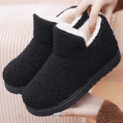 💟【velikosti 35-41】Teplé ploché boty s peřím, vlnou a hrubým materiálem 