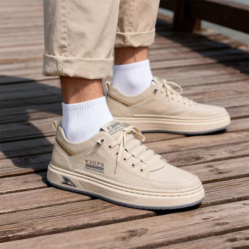 🔥✨【39-44】2025 Професионални мъжки равни кожени дишащи обувки