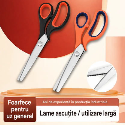 ✂️✂️ Foarfecă zimțată profesională – foarfecă ascuțită și zimțată pentru țesături
