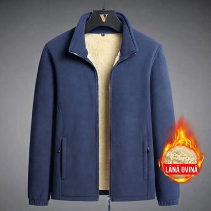 🔥【M-8XL】Geacă de iarnă din fleece pentru bărbați (mărimi mari) – Îmbrăcăminte exterioară elegantă și călduroasă