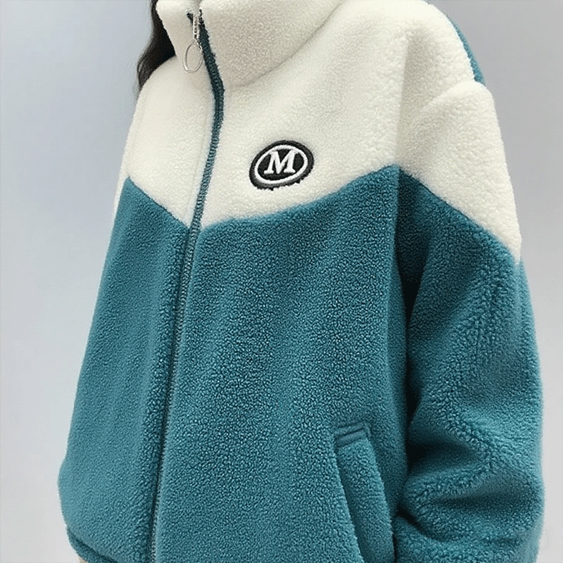 🔥 Половина цена - хванете сега -- 【Размери M-4XL】🐏 Зимен поларен памучен яке, убогено дебело материя от агнешка вълна и памуч