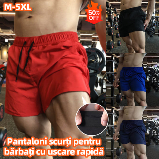 🔥Cumpărați 1 și primiți 1 gratuit🔥【M-5XL】Pantaloni sport pentru bărbați, pantaloni casual pentru alergare în aer liber, pantaloni fitness cu uscare rapidă