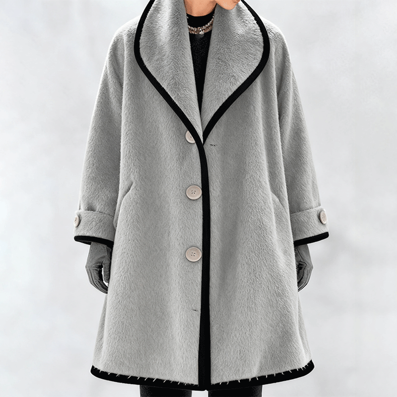 🥰【S-5XL】Nuevo abrigo de peluche multicolor de otoño-invierno, con gorro, cuello amplio y cuello Peter Pan