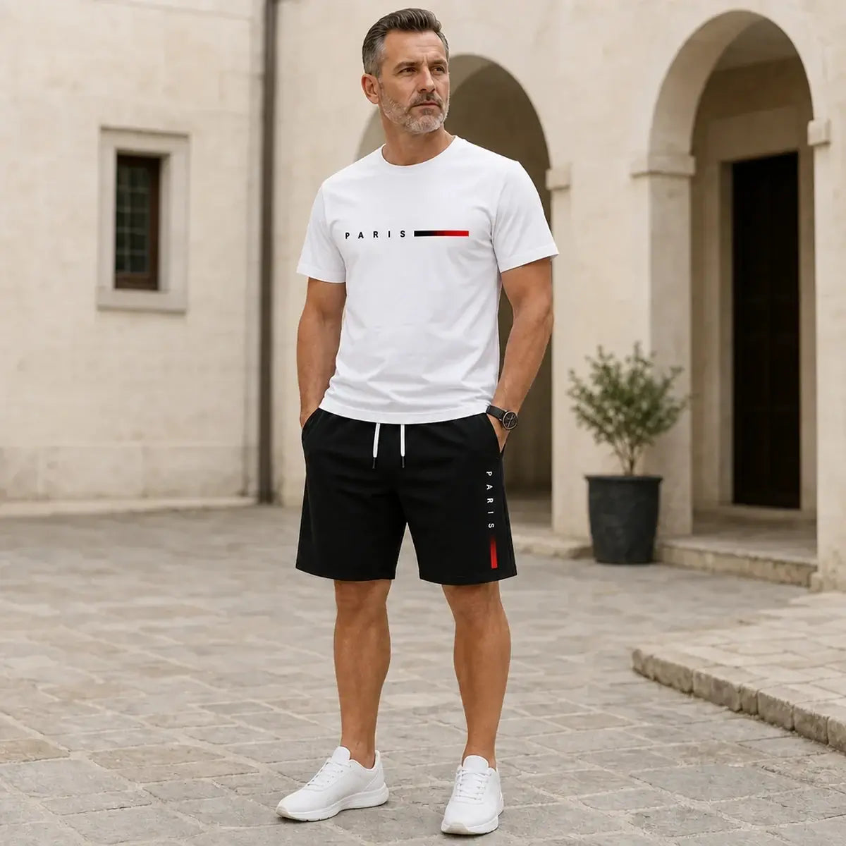Set casual pentru bărbați vara 2026 ✔ Potrivit pentru sport și timp liber ✔ Livrare gratuită