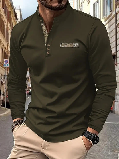 【🔥Specjalna redukcja 50%】【S-3XL】Męskie sportowe koszulki polo z długimi rękawami