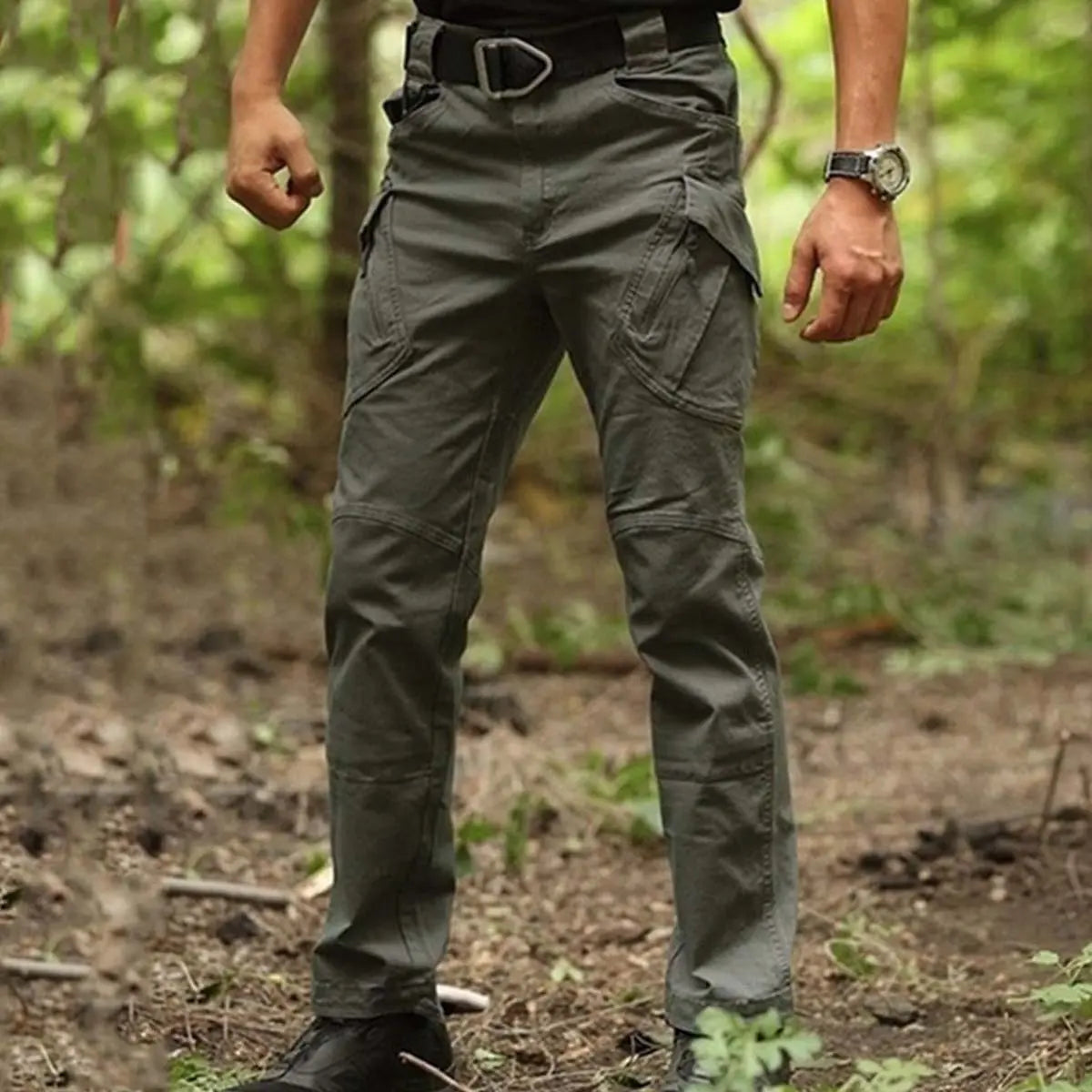 🔥Bestseller🔥【S-5XL】Pantaloni tactici cargo pentru bărbați, cu model camuflaj și buzunare
