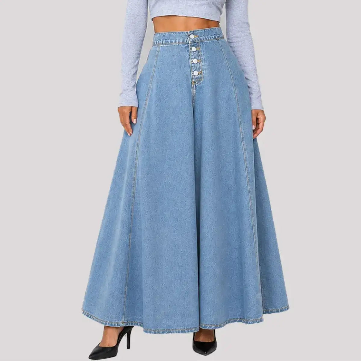 📢📢50% reducere! 🎉🚨 Fustă din denim pentru femei, la modă, nouă, 2026