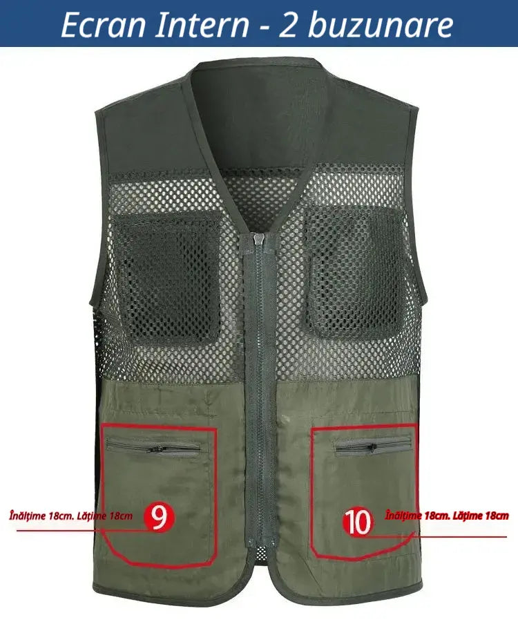 🔥Vestă funcțională casual cu mai multe buzunare【XL-4XL】
