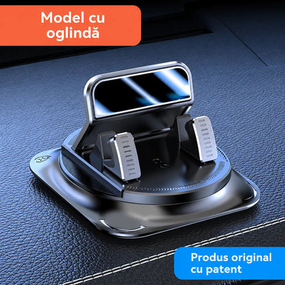 🚗 Suport auto pentru telefon 2 în 1, rotativ la 360° și antiderapant