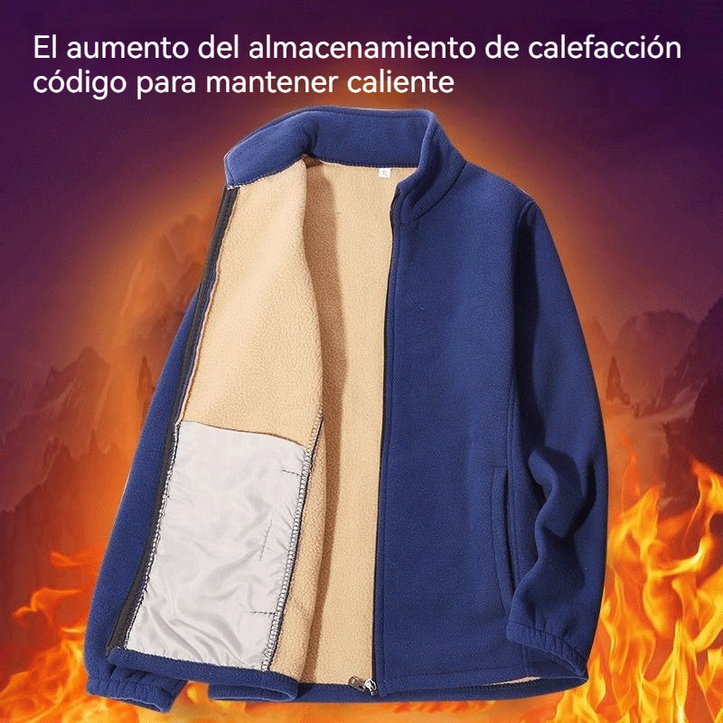 🔥🔥【XL-5XL】Chaqueta Shaker para hombre con forro grueso, a prueba de viento y cálida para invierno