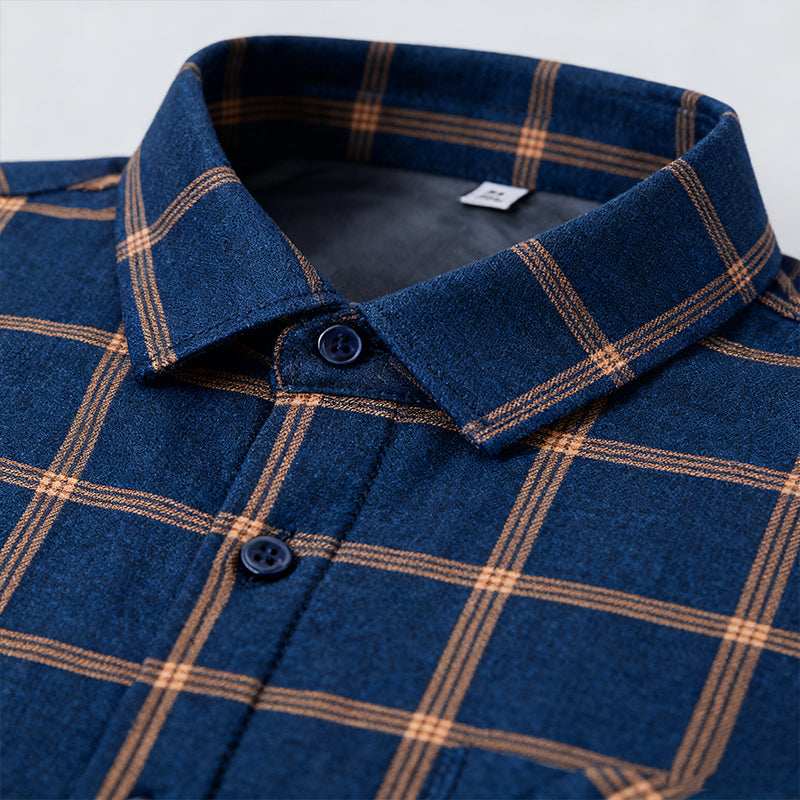 🔥【Mitad de precio por tiempo limitado】👔Camisa cálida de manga larga empresarial para otoño e invierno