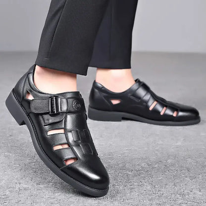 🔥 50% reducere💥【39-44】Sandale din piele pentru bărbați, la modă, 2026, potrivite pentru purtare zilnică