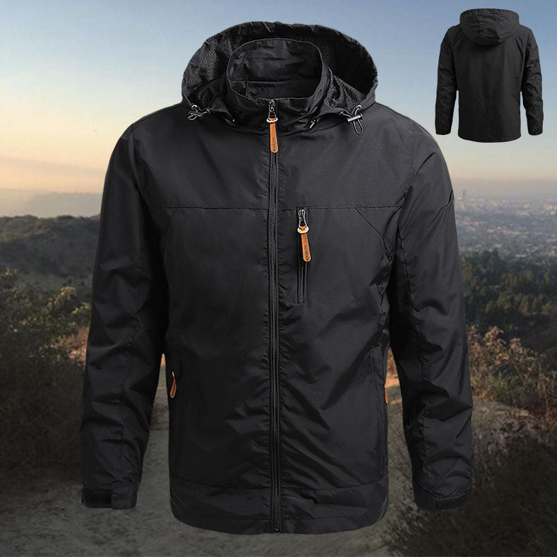 Chaqueta casual de diseño amplio con capucha para exterior