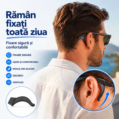 Set Oprit-Alunecare Ochelari din Silicon – Cârlige Anti-Alunecare Mișcare & Confort Maxim (Set 14 Perechi) 👓🥽
