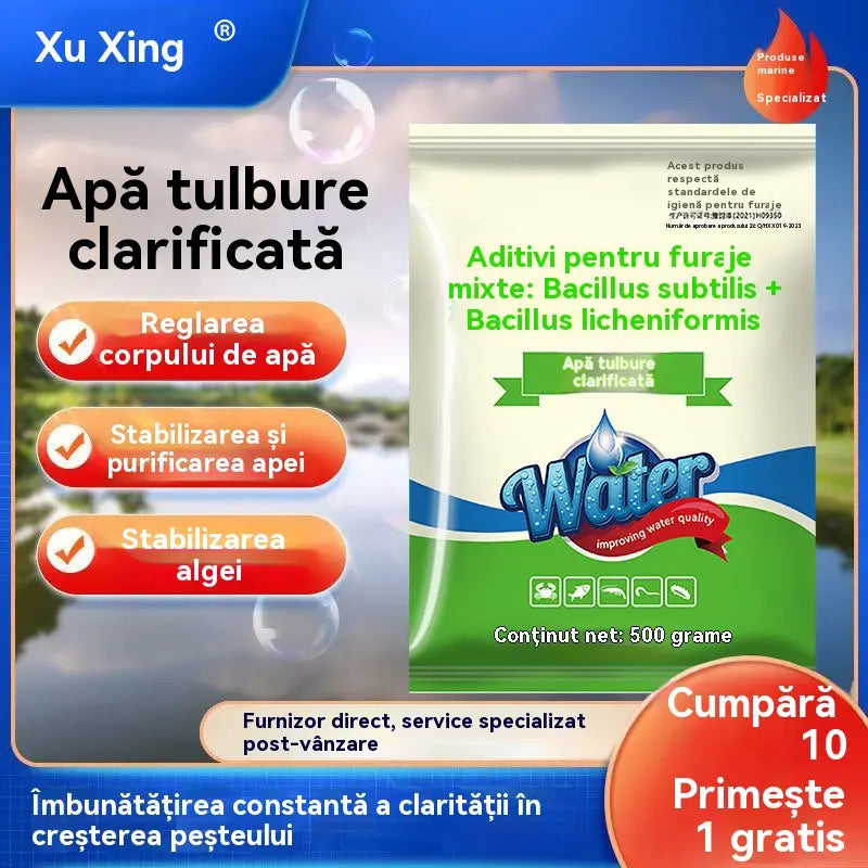🌊【500g】 Pudră Premium pentru Iaz | Clarificator de Apă și Control al Algelor