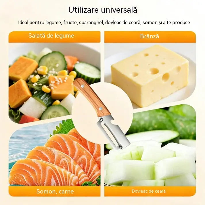 ✅ Cumpără unul, primești unul gratuit (2 articole în total) 🧅🔪 Curățător de legume multifuncțional 3 în 1: Curățează, toacă legume, deschide sticle! 🔥