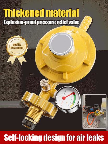 💥🏡【Cumpărați unul și primiți unul gratis】🏡Manometru de presiune a gazului cu protecție împotriva exploziilor și reductor de presiune💥