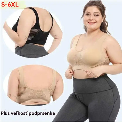 😍🎁【Pachet de 3 bucăți】✨ Sutien fără cusături pentru mărimi mari ❤️ Respirabil și răcoros 【40–120KG】🌬️💃