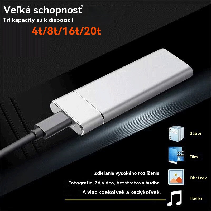 【20 TB len za polovicu ceny】🔥Nové prenosný externý pevný disk, s vysokou rýchlosťou a väčším kapacitou