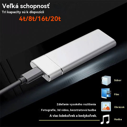 【20 TB len za polovicu ceny】🔥Nové prenosný externý pevný disk, s vysokou rýchlosťou a väčším kapacitou