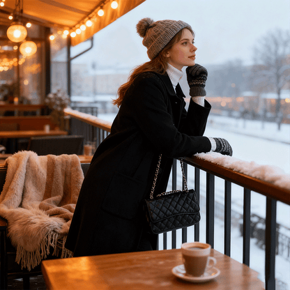 📢50% rabat 🔥Nowy model 2025 roku damski wyjątkowy kaput z czystej wełny