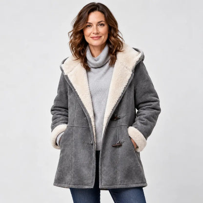 🐏🥼Reducere de 50%💖 Haină elegantă și călduroasă pentru femei, din imitație de piele întoarsă și cu căptușeală din fleece; mărimi S-5XL; geacă casual de iarnă.