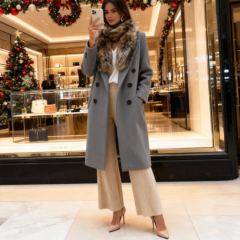 🔥🔥【Ograniczony czas z 50% rabatem】Nowy modny model damskiej jednofarbowanej kurtki przeciw wiatrowanej na jesień i zimę