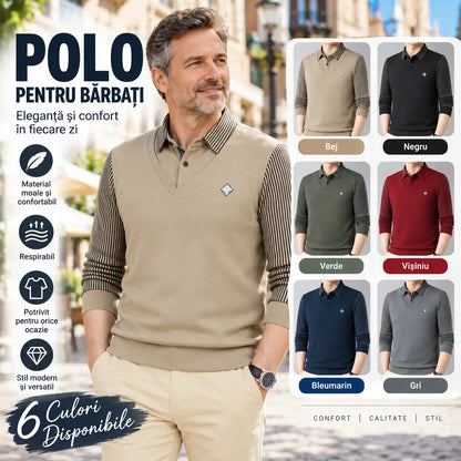 🔥👔【M-4XL】Top cald pentru bărbați din cașmir premium, din două piese, all-in-one