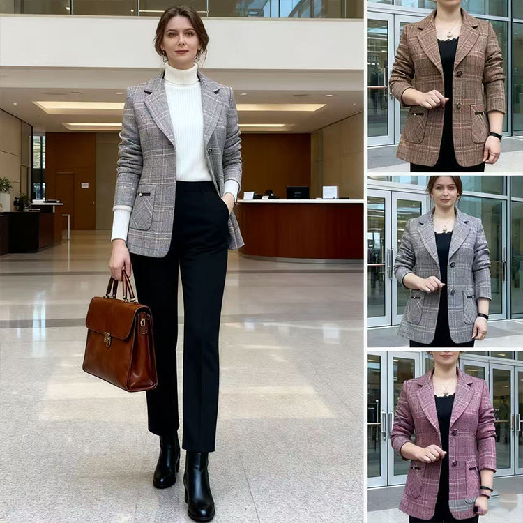 【Купете 1, вземете 1 безплатно】✨🧥【M-4XL】Ново есенно-зимно яке с ревери за жени