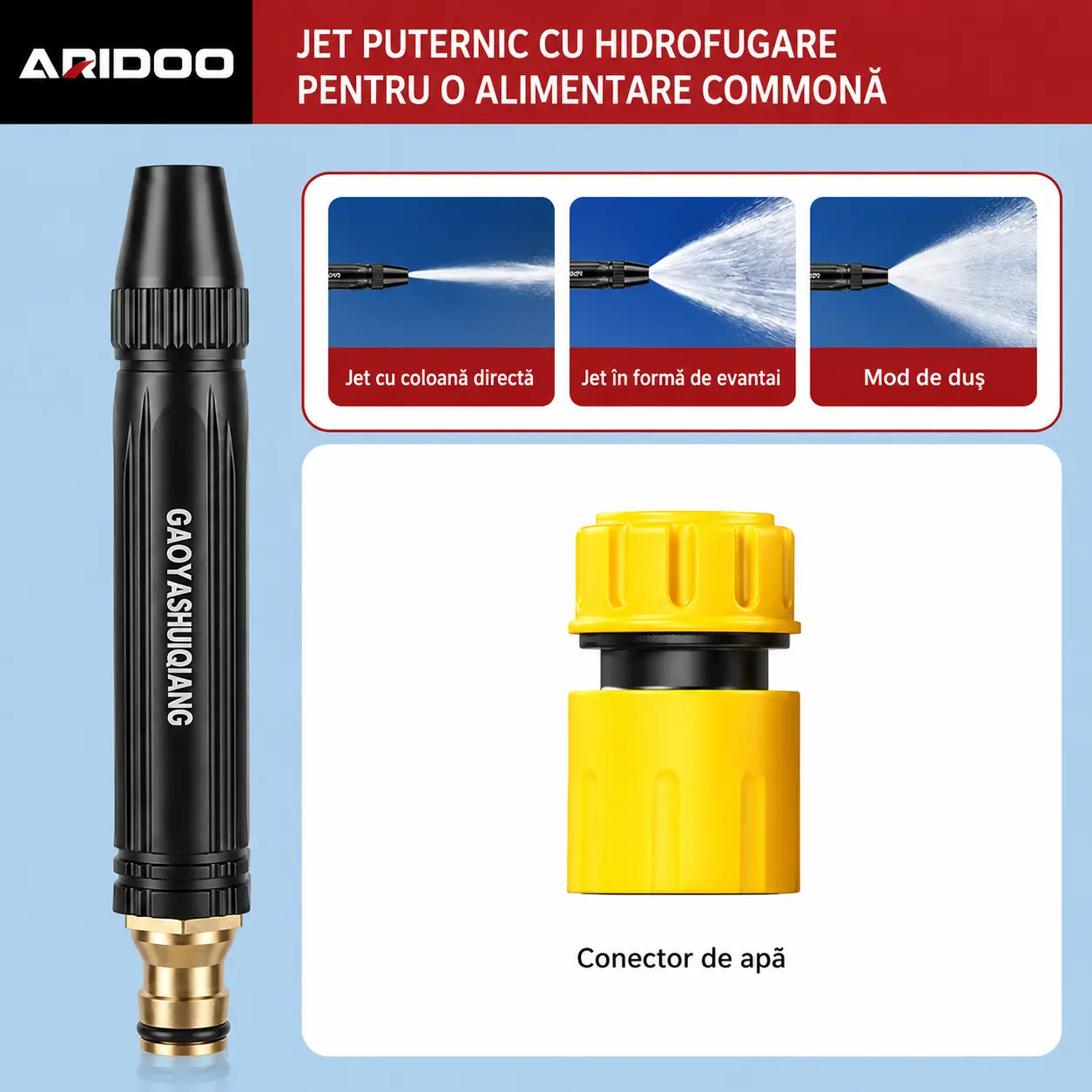 Ultima zi cu 55% reducere - 【2 seturi la 129 lei】Pistol de pulverizare cu apă de înaltă presiune pentru uz casnic