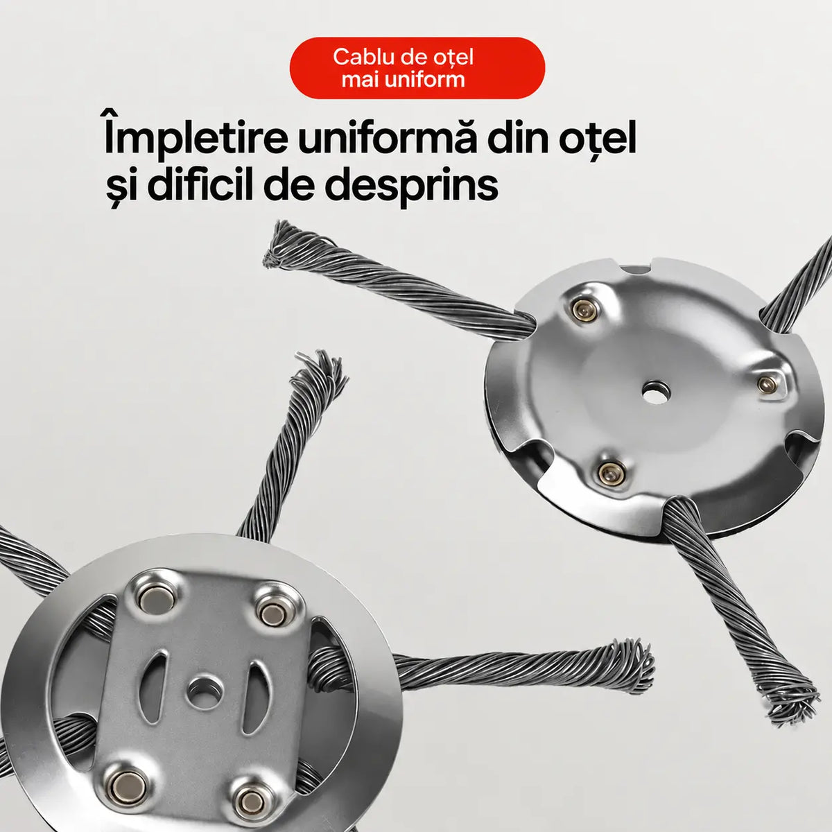 🧰🔥Ofertă specială finală【Cumperi 1 și primești 1 gratis】🔥Cap de tăiere din sârmă de oțel pentru motocoasă