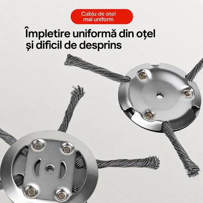 🧰🔥Ofertă specială finală【Cumperi 1 și primești 1 gratis】🔥Cap de tăiere din sârmă de oțel pentru motocoasă