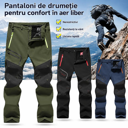 🏃‍♂️【S–5XL】Pantaloni outdoor pentru bărbați, model nou 2026, pentru toamnă și iarnă – călduroși, căptușiți cu fleece, impermeabili și rezistenți la vânt