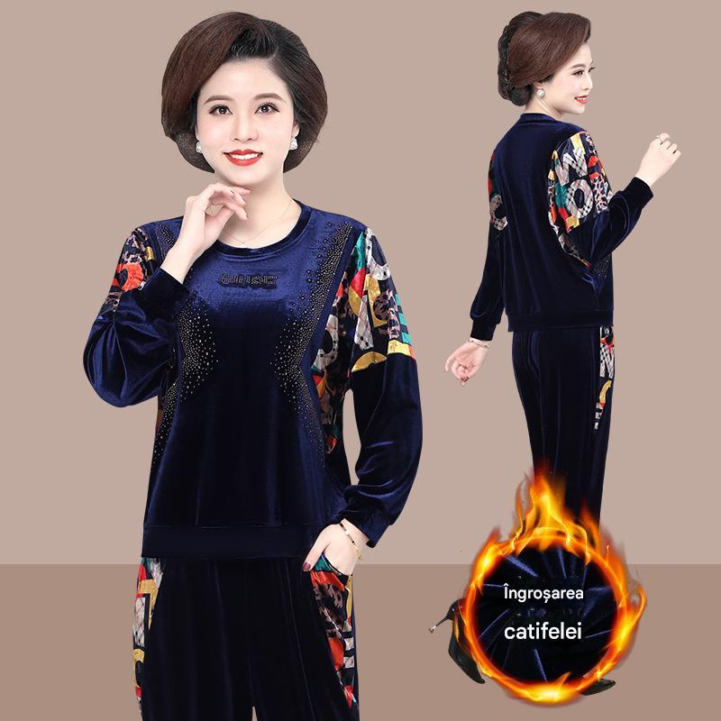 🔥 Aproape epuizat🔥【Top + Pantaloni】Costum sport de modă pentru femei din 2 piese-3865989