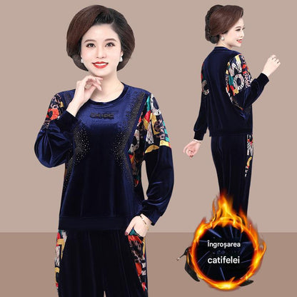 🔥 Aproape epuizat🔥【Top + Pantaloni】Costum sport de modă pentru femei din 2 piese-3865989