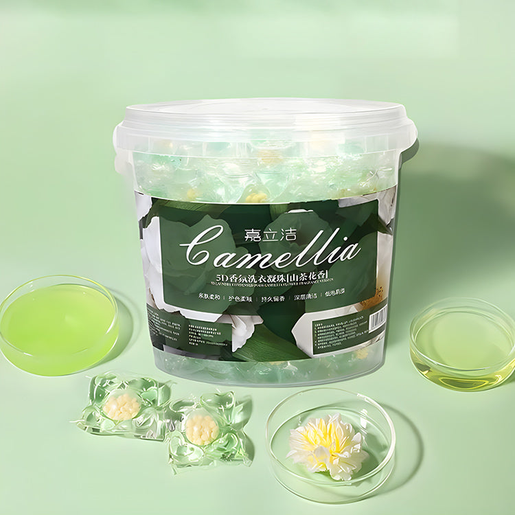 [✨30 szt.✨] Bardzo duże wiaderko z 5 pachnącymi perełkami do prania Długotrwały zapach Skuteczna dezynfekcja 