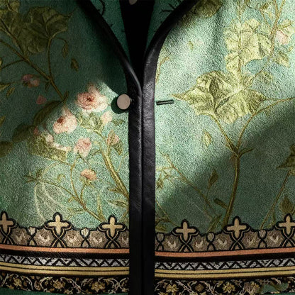 【S-3XL】Płaszcz wełniany jesień-zima 2025, nowy model z kołnierzem i nadrukiem