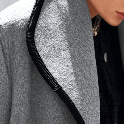 🥰【S-5XL】Nuevo abrigo de peluche multicolor de otoño-invierno, con gorro, cuello amplio y cuello Peter Pan