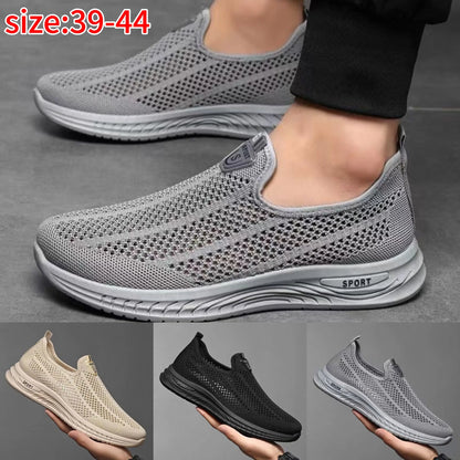 🔥【39-44】Pantofi casual pentru bărbați din material tip plasă – respirabili, confortabili și antiderapanți, cu un design care permite încălțarea și descălțarea ușoară.