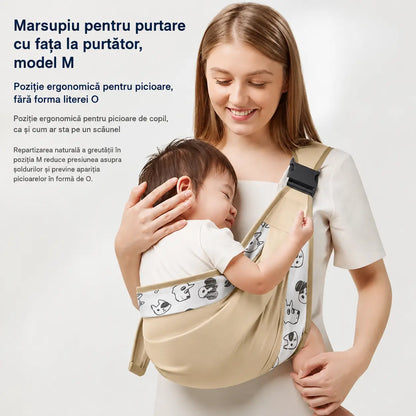 🎉 Peste 50.000 de bucăți vândute! 👶 Marsupiu respirabil 4 în 1 pentru bebeluși: permite purtarea bebelușului în față sau în spate, cu fața spre interior sau spre exterior, confortabil pentru bebeluși de la 0 la 36 de luni. 💞✨