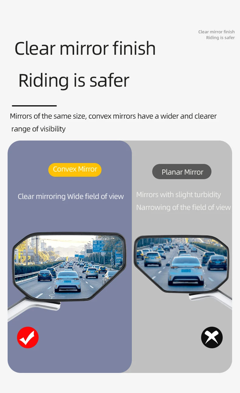 🔥🏍️🏍️【Купи 2 Вземи 2 Подарък】Регулируеми HD огледала за мотоциклет